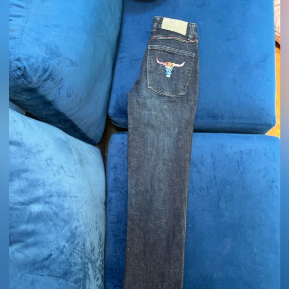 Sergio Valente rhinestone detailed straight leg jeans - Picture 9 of 14